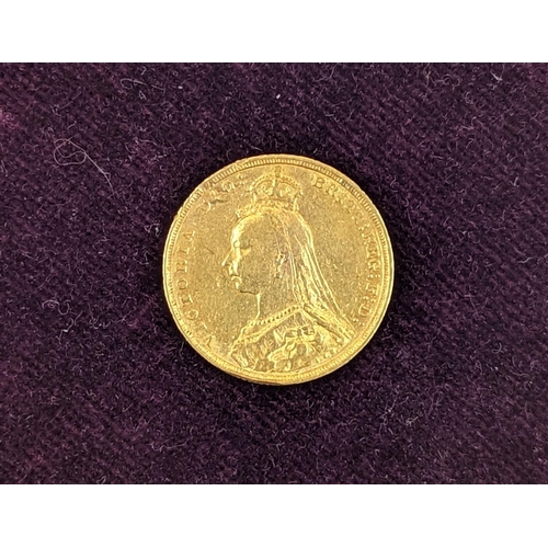 254 - 1890 Full Sovereign 7.98g total weight