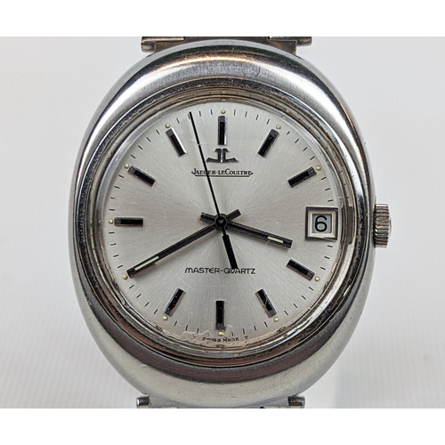 276 - Jaeger Le Coultre Master Quartz Stainless Steel wristwatch 23301-42 38mm Case on Stainless Steel str... 