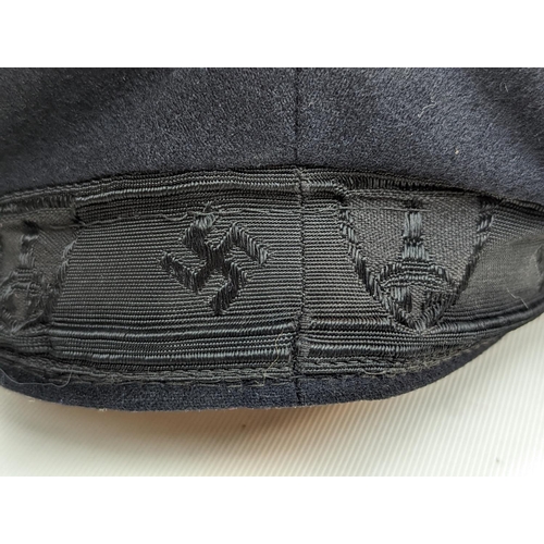 190 - German Third Reich D.R.K.B Cap, original label to inside liner band in good condition with no moth