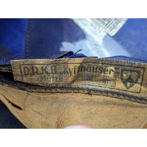 190 - German Third Reich D.R.K.B Cap, original label to inside liner band in good condition with no moth