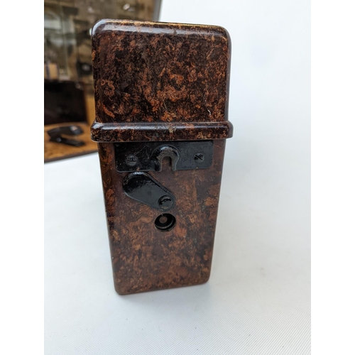 191A - German WW2 Field Telephone, Bakelite case in good condition dated 1943, other parts with wartime dat... 