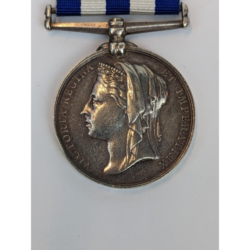 191C - Victorian Egypt medal no date named M Gilbert LDG SEAMAN HMS Serapis a Nile troopship naming clear b... 