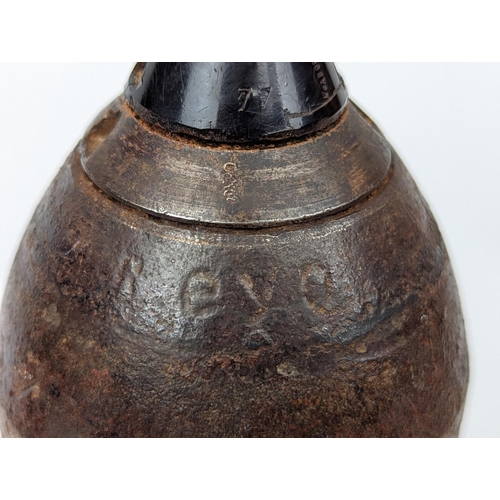 191D - German WW2 Mortar round large size, waffenamt marked some original colour round inert