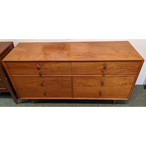 229 - Mid Century Sideboard, with brass handles and capped feet