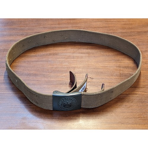 187 - WW2 German Army Webbing belt and buckle dated 1942