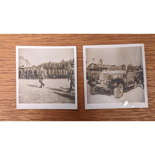 176 - Collection of Sepia WWII German Third Reich Photographs depicting Manoeuvres, Aeroplanes, Officers e... 