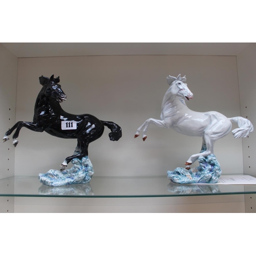 111 - Boxed Royal Doulton Nightfall Equine figure HN 4887 modelled by Alan Maslankowski with decorative de... 