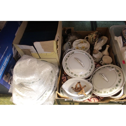 222 - R C China part Dinner service and assorted ceramics inc. Cased Collectors plates by Worcester and a ... 