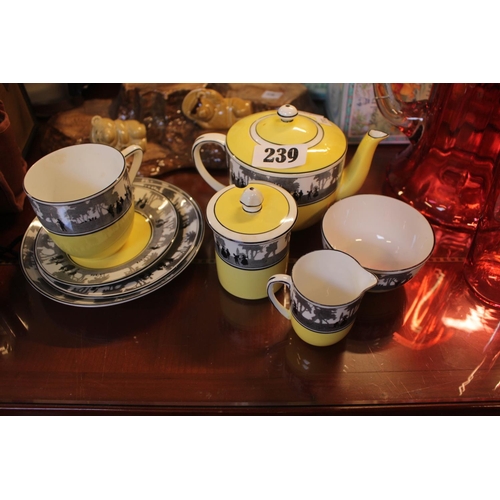 239 - Foley China Ransfer printed Tea for 1