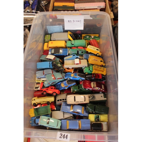 244 - Collection of Approx. 80 Dinky and other Vehicles