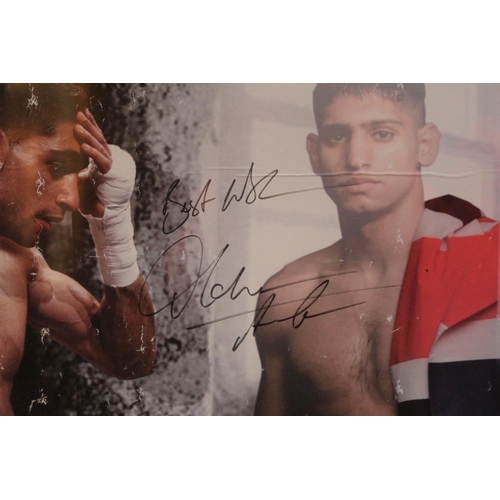 4 - An original Amir Khan signed fight poster from Amir’s own personal collection - Khans Back, WBO Crui... 