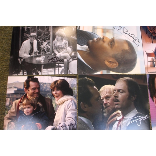 47 - Collection of Signed Only Fools and Horses Photographic Cast Captures 16 in total