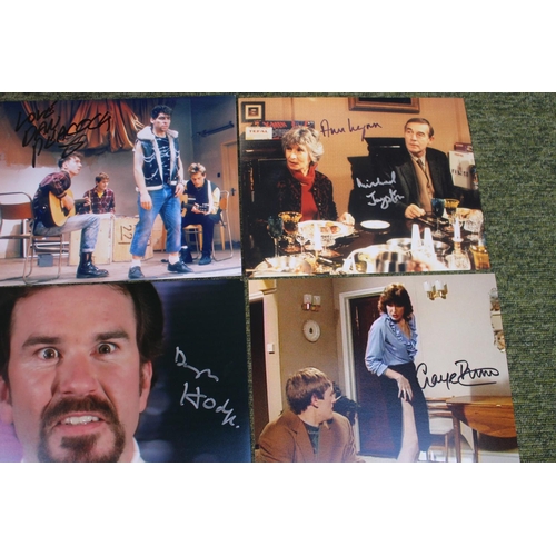 47 - Collection of Signed Only Fools and Horses Photographic Cast Captures 16 in total