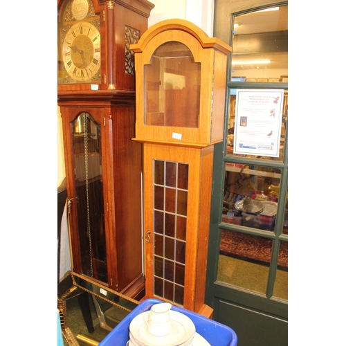 573 - Oak Clock case and weights