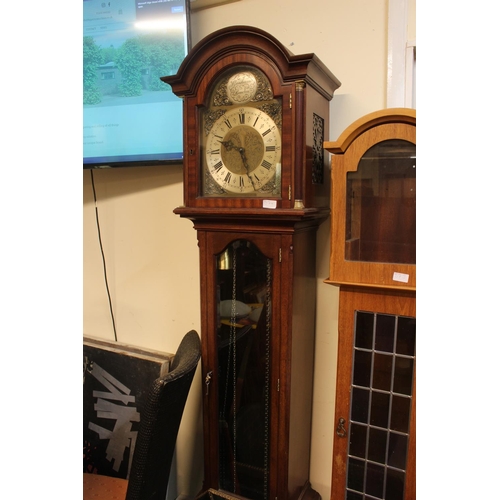 574 - Modern Longcase clock with roman numeral dial