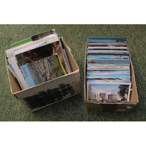 76B - 2 Boxes of assorted 20thC Postcards