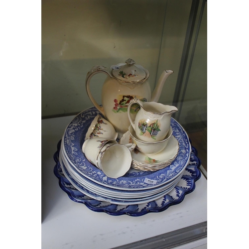 76C - Collection of Spode Blue & White dinner plates and assorted ceramics