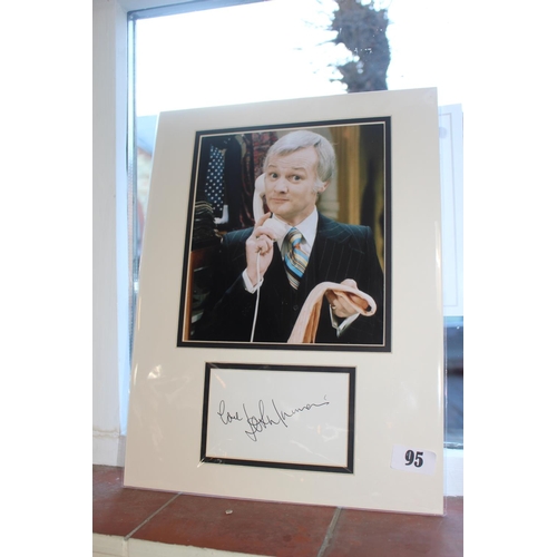 95 - John Inman Autograph signed Photographic print with COA