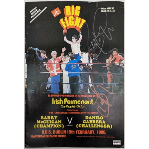 100 - The Big Fight Official programme, signed by 