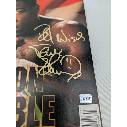 101 - Boxing Monthly Magazine March 1996, signed by Frank Bruno 5th King Memorabilia Certificate of Authen... 