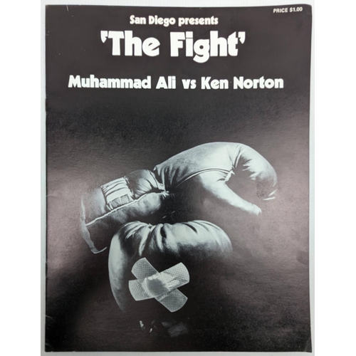 103 - Original The Fight' programme for San Diego Muhammad Ali vs Ken Norton