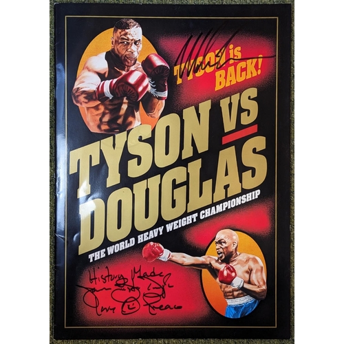 107 - The World Heavy Weight Championship, Tyson vs Douglas signed programme, Tokyo Dome Feb.11.1990 PSA/D... 