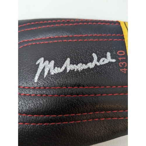 110 - Muhammad Ali signed Everlast speed boxing Mitt with Stacks of Plaques Certificate of Authenticity