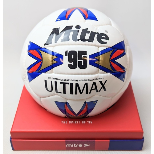 114 - Mitre '95 Ultimax Football, 25 year anniversary edition Certificate of Authenticity