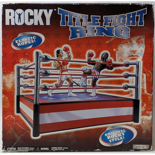 123 - Jakks Pacific Rocky Title Fight Ring boxed