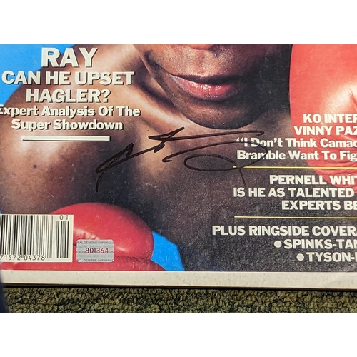 138 - KO Boxing Magazine signed by boxer 