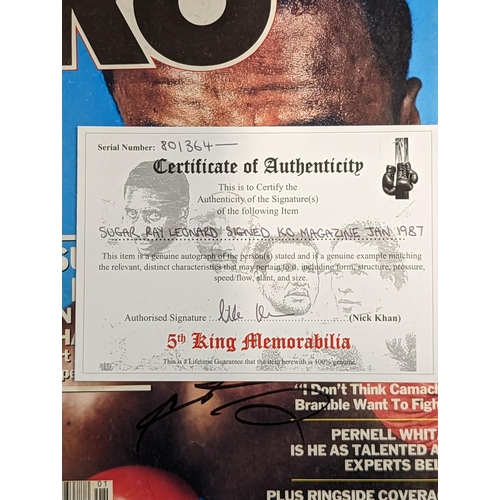 138 - KO Boxing Magazine signed by boxer 