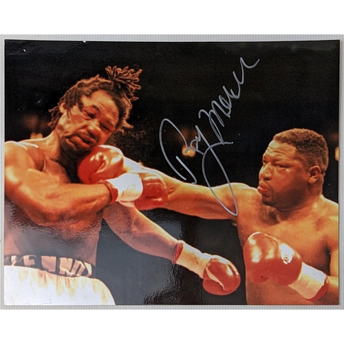 140 - Coloured Photograph signed by boxer 