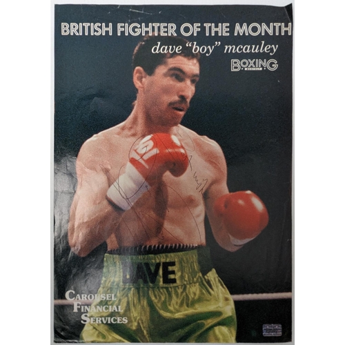 150 - Boxing Monthly Page signed by boxer 