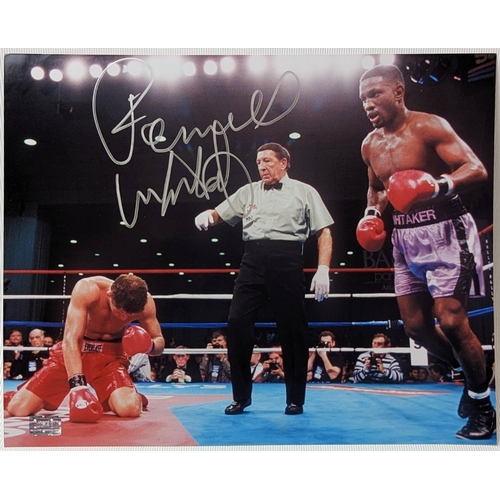 158 - Coloured Photograph signed by boxer 