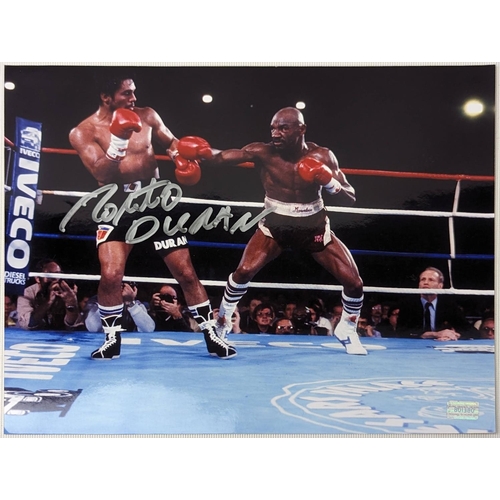 159 - Coloured photograph signed by boxer 
