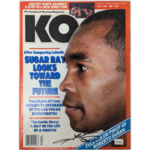 161 - KO Boxing Magazine signed by boxer 