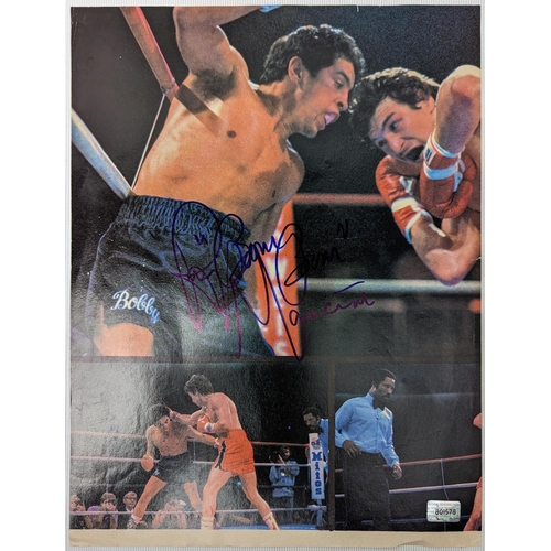 162 - Magazine Page signed by boxer 