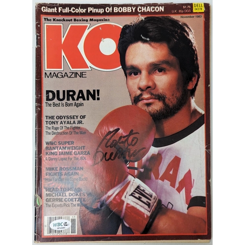 165 - KO Boxing Magazine signed by boxer 