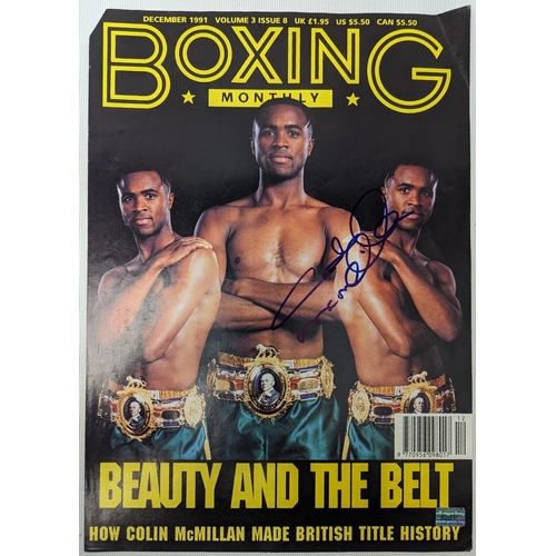 166 - Boxing Monthly front page signed by 