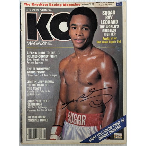 167 - KO Boxing Magazine signed by Boxer 