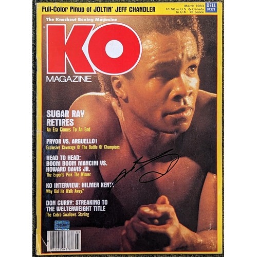 170 - KO Boxing Magazine signed by 