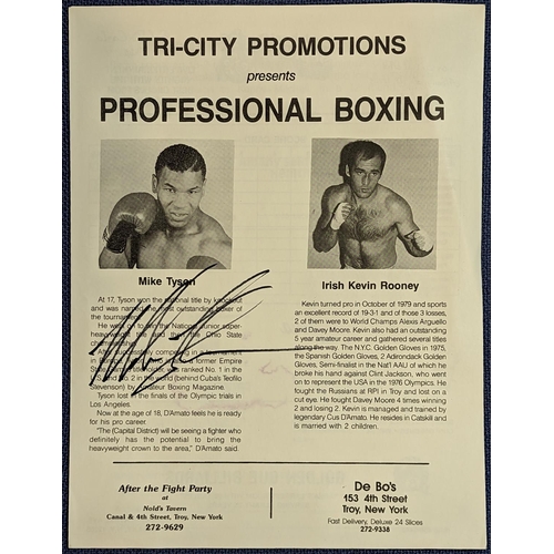 173 - Professional Boxing program by Tri-City Promotions signed by boxer 