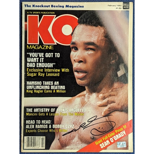 177 - KO Boxing Magazine signed by 