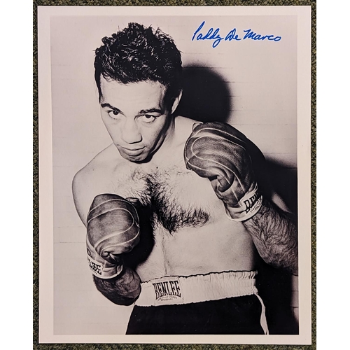 187 - Black & White Photograph signed by boxer 