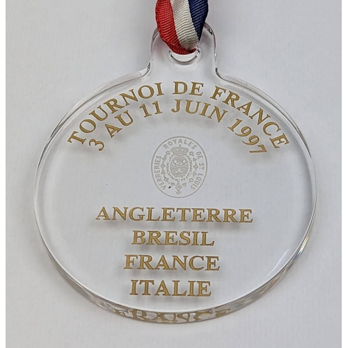 68 - A Medal from the 1997 Tournoi de France, the tournament precursor to the 1998 FIFA World Cup in Fran... 