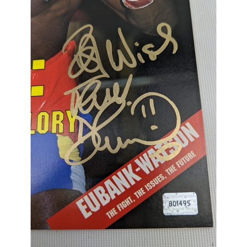 75 - Frank Bruno signed Boxing Monthly November 1991 5th King Memorabilia Certificate of Authenticity inc... 