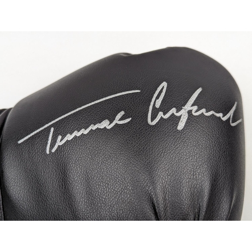 8 - Black Everlast Glove signed by Boxer Terence Crawford right hand with COA 801386 from 5th King Memor... 
