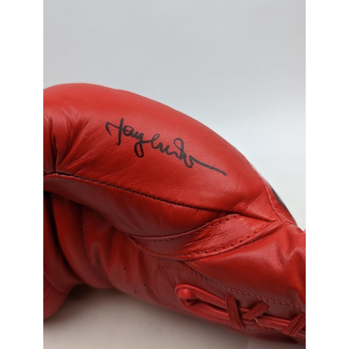 87 - Tyson Fury, hand painted boxing Everlast glove signed by Jay Connolly
