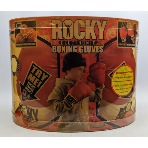 96 - Rocky Electronic Boxing Gloves in original packaging by Jakks Pacific