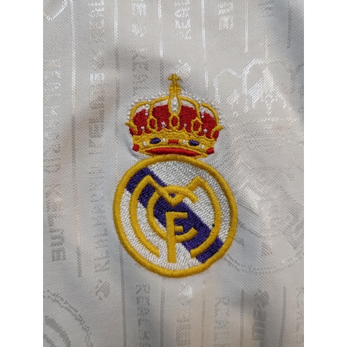 206 - Match Worn Real Madrid Football Jersey by Raúl González Blanco Kelme brand 1996-97 Auction Print out... 